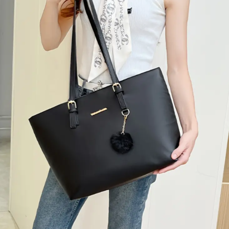 Black tote bag
